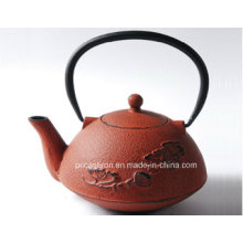 Teapot de ferro fundido gravado 1.0L